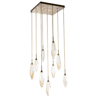 Rock Crystal LED Pendant in Gilded Brass (404|CHB0050-09-GB-CC-C01-L3)