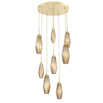 Aalto LED Pendant in Gilded Brass (404|CHB0049-08-GB-RB-C01-L3)