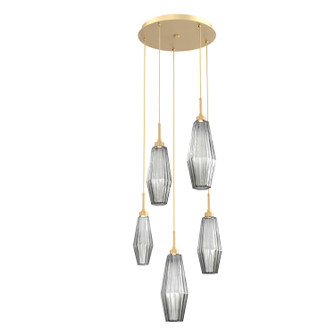 Aalto LED Pendant in Gilded Brass (404|CHB0049-05-GB-RS-C01-L3)
