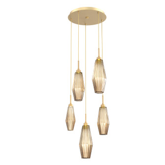 Aalto LED Pendant in Gilded Brass (404|CHB0049-05-GB-RB-C01-L3)