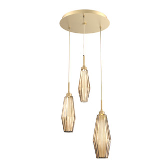 Aalto LED Pendant in Gilded Brass (404|CHB0049-03-GB-RB-C01-L3)