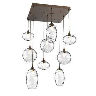 Misto Nine Light Pendant in Flat Bronze (404|CHB0048-09-FB-OC-C01-E2)