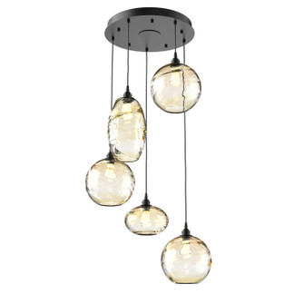 Misto Five Light Pendant in Matte Black (404|CHB0048-05-MB-OA-C01-E2)