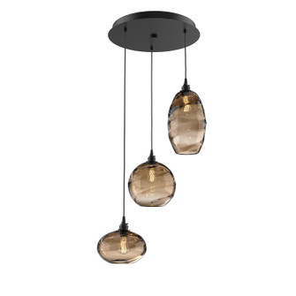 Misto Three Light Pendant in Matte Black (404|CHB0048-03-MB-OB-C01-E2)