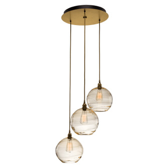 Terra Three Light Pendant in Gilded Brass (404|CHB0047-03-GB-OA-C01-E2)