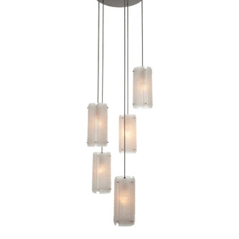 Textured Glass 11 Light Pendant in Oil Rubbed Bronze (404|CHB0044-11-RB-IW-C01-E2)