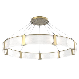 Parallel LED Chandelier in Heritage Brass (404|CHB0042-60-HB-CG-CA1-L3)