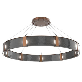 Parallel LED Chandelier in Burnished Bronze (404|CHB0042-60-BB-SG-CA1-L1)