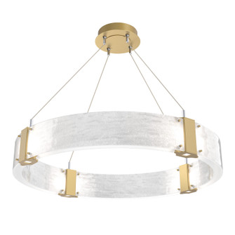 Parallel LED Chandelier in Gilded Brass (404|CHB0042-33-GB-CG-CA1-L3)