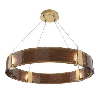 Parallel LED Chandelier in Gilded Brass (404|CHB0042-33-GB-BG-CA1-L1)