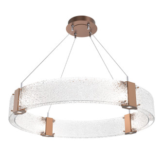 Parallel LED Chandelier in Burnished Bronze (404|CHB0042-33-BB-CR-CA1-L1)