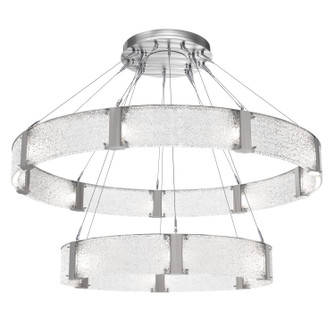 Parallel LED Chandelier in Satin Nickel (404|CHB0042-2C-SN-CR-CA1-L3)