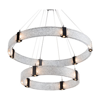 Parallel LED Chandelier in Matte Black (404|CHB0042-2B-MB-CG-CA1-L1)