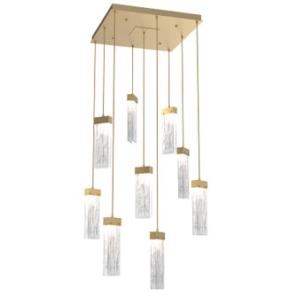 Parallel LED Pendant in Gilded Brass (404|CHB0042-09-GB-CG-C01-L3)