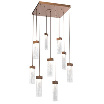 Parallel LED Pendant in Burnished Bronze (404|CHB0042-09-BB-CG-C01-L3)