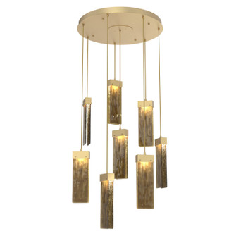 Parallel LED Pendant in Gilded Brass (404|CHB0042-08-GB-BG-C01-L1)