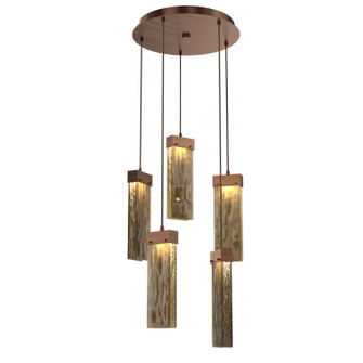 Parallel LED Pendant in Oil Rubbed Bronze (404|CHB0042-05-RB-BG-C01-L1)