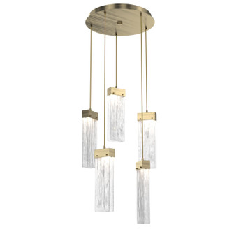 Parallel LED Pendant in Heritage Brass (404|CHB0042-05-HB-CG-C01-L3)