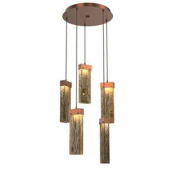 Parallel LED Pendant in Burnished Bronze (404|CHB0042-05-BB-BG-C01-L3)