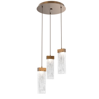 Parallel LED Pendant in Flat Bronze (404|CHB0042-03-FB-CG-C01-L1)