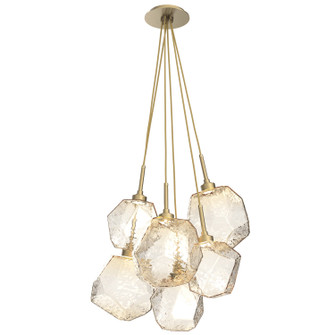 Gem LED Cluster in Gilded Brass (404|CHB0039-0F-GB-A-C01-L3-RTS)