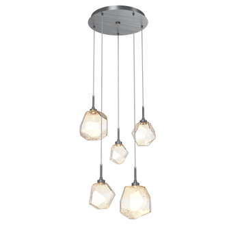 Gem LED Pendant in Gunmetal (404|CHB0039-05-GM-A-C01-L1)