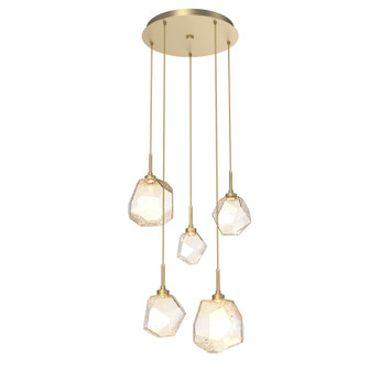 Gem LED Pendant in Gilded Brass (404|CHB0039-05-GB-A-C01-L1-RTS)