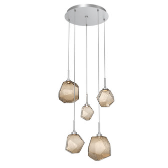 Gem LED Pendant in Classic Silver (404|CHB0039-05-CS-B-C01-L1)