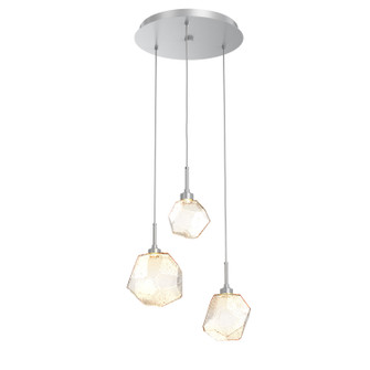 Gem LED Pendant in Classic Silver (404|CHB0039-03-CS-A-C01-L3)