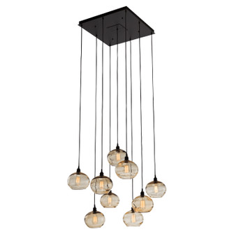 Coppa Nine Light Pendant in Flat Bronze (404|CHB0036-09-FB-OA-C01-E2)