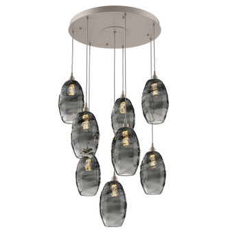 Ellisse Eight Light Pendant in Beige Silver (404|CHB0035-08-BS-OS-C01-E2)