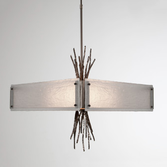 Ironwood Four Light Chandelier in Satin Nickel (404|CHB0032-0D-SN-FG-001-E2)