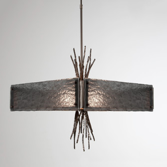 Ironwood Four Light Chandelier in Matte Black (404|CHB0032-0D-MB-BG-001-E2)