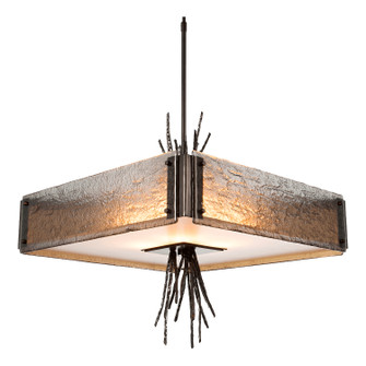 Ironwood Four Light Chandelier in Gunmetal (404|CHB0032-0D-GM-SG-001-E2)