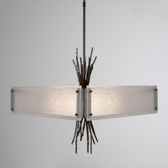 Ironwood Four Light Chandelier in Gunmetal (404|CHB0032-0D-GM-FG-001-E2)