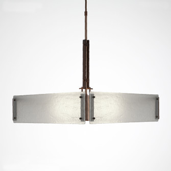 Urban Loft Four Light Chandelier in Oil Rubbed Bronze (404|CHB0026-0A-RB-FG-001-E2)