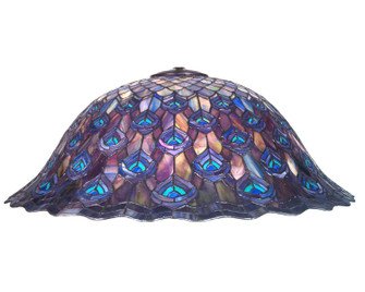 Tiffany Peacock Feather Shade in Green/Blue Pbag Lt Blue Aqua/Green Purple/Blue Purple (57|12053)