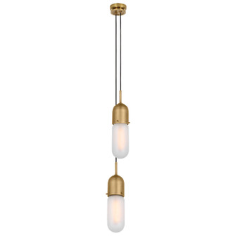 Junio LED Pendant in Hand-Rubbed Antique Brass (268|TOB 5646HAB-FG-2)