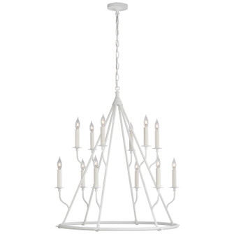 Lorio LED Chandelier in Plaster White (268|JN 5175PW)