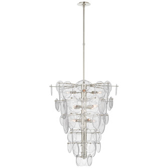 Loire 12 Light Chandelier in Polished Nickel (268|ARN 5452PN-CSG)