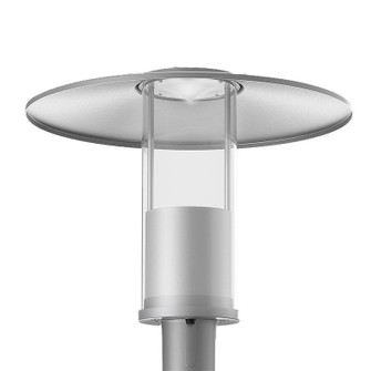 Top-Hat Garden Post-Top in Grey (418|GPH-12-40W-MCTP-GY)