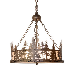Tall Pines Four Light Pendant in Bronze (57|265951)