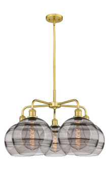 Downtown Urban LED Chandelier in Satin Gold (405|516-5CR-SG-G556-10SM)