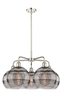 Downtown Urban LED Chandelier in Polished Nickel (405|516-5CR-PN-G556-10SM)