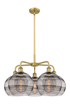 Downtown Urban LED Chandelier in Brushed Brass (405|516-5CR-BB-G556-10SM)