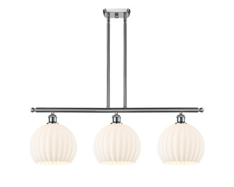 Ballston LED Island Pendant in Brushed Satin Nickel (405|516-3I-SN-G1217-10WV)