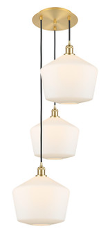 Ballston LED Pendant in Satin Gold (405|113B-3P-SG-G651-12)