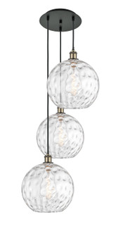 Ballston LED Pendant in Black Antique Brass (405|113B-3P-BAB-G1215-12)