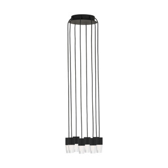 Lassell LED Chandelier in Nightshade Black (182|SLCH39227B)