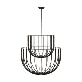 Sanchi LED Chandelier in Aged Iron (182|SLCH33027AI)